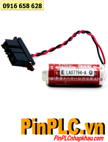 LA07794-A TA81373-C ER6C WK60 Pin nuôi nguồn 3.6v Lithium 1800mAh (Zắc cắm đặc biệt), Xuất xứ NHẬT